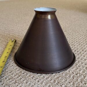 Schoolhouse Brown Metal Lampshade